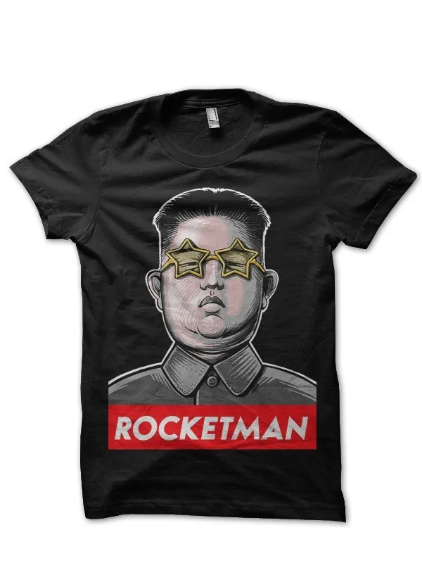 Kim_Jong_Rocketman_Black_T-Shirt