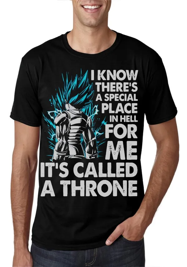 King_Vegeta_Black_T-Shirt