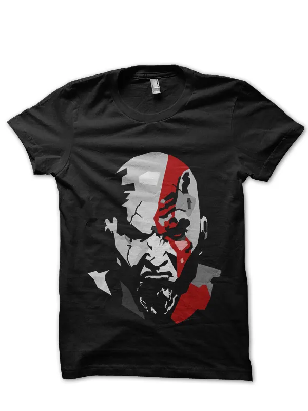 Kratos_Face_Black_Tee