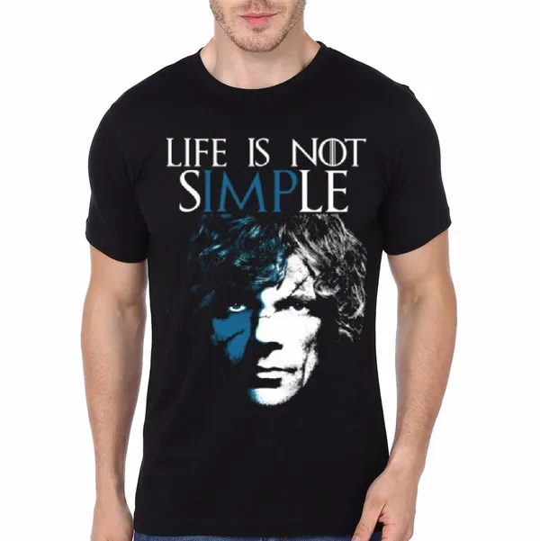 Life_Is_Not_Simple_Tyrion_Lannister_Black_T-Shirt