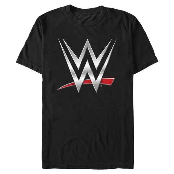Mad_Engine_Black_WWE_Logo__Round_Neck_T-Shirt_For_Men