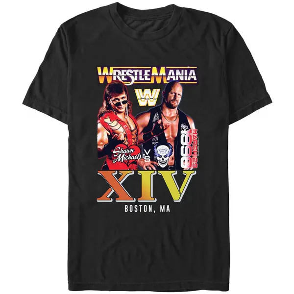 Mad_Engine_Black_WrestleMania_Shawn_Michaels_vs._Stone_Cold_Steve_Austin_Graphic_T-Shirt