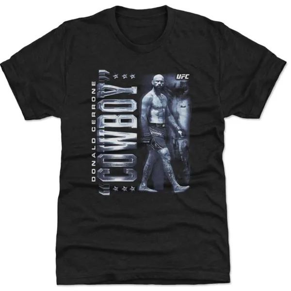 Men's_Black_Donald_Cerrone_"Cowboy"_Premium_Tri-Blend_T-Shirt