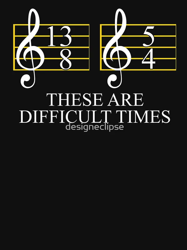 Music_These_Are_Difficult_Times_Essential_T-Shirt