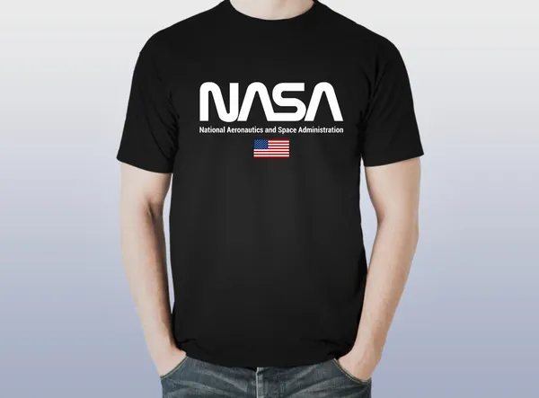 NASA_Black_Half_Sleeve_T-Shirt