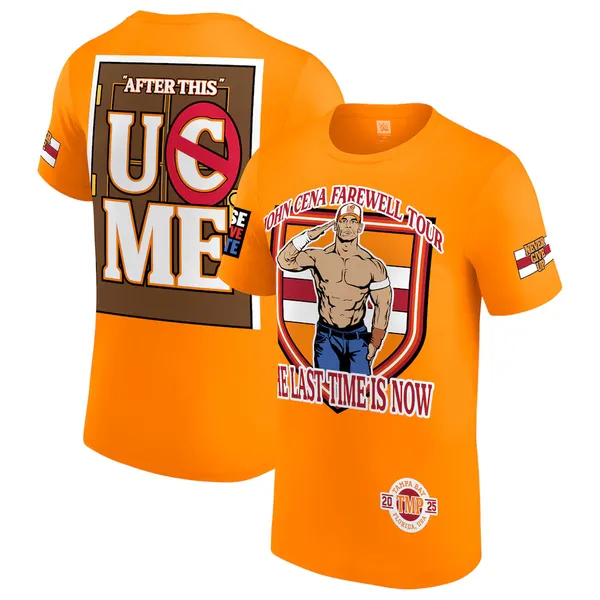 Orange_John_Cena_Farewell_Tour_2025_Tampa__Round_Neck_T-Shirt_For_Men