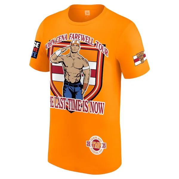 Orange_John_Cena_Farewell_Tour_2025_Tampa__Round_Neck_T-Shirt_For_Men
