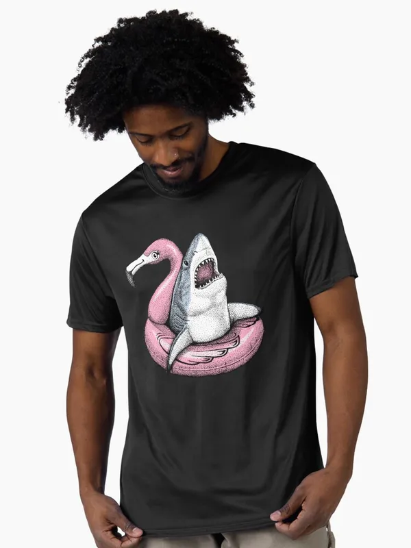 Pool_Shark_-_Ahhh_Time_to_Relax_Active_T-Shirt