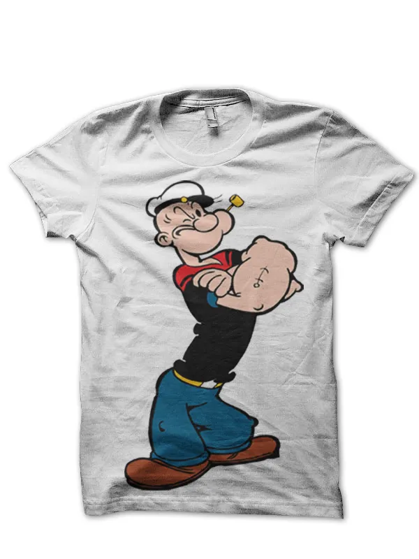 Popeye_White_T-Shirt