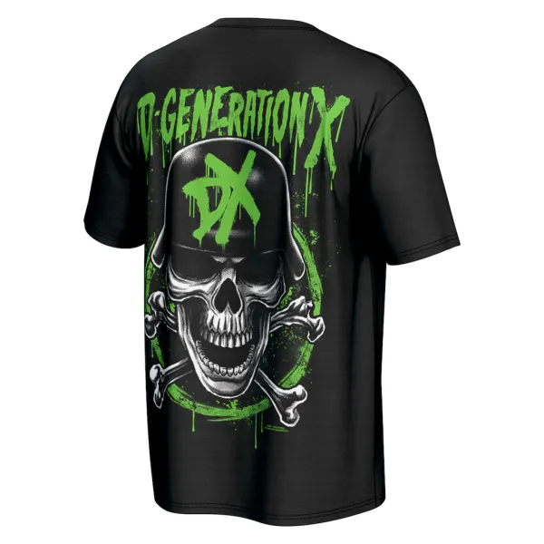 ProSphere_Black_D-Generation_X_Helmet__Round_Neck_T-Shirt_For_Men