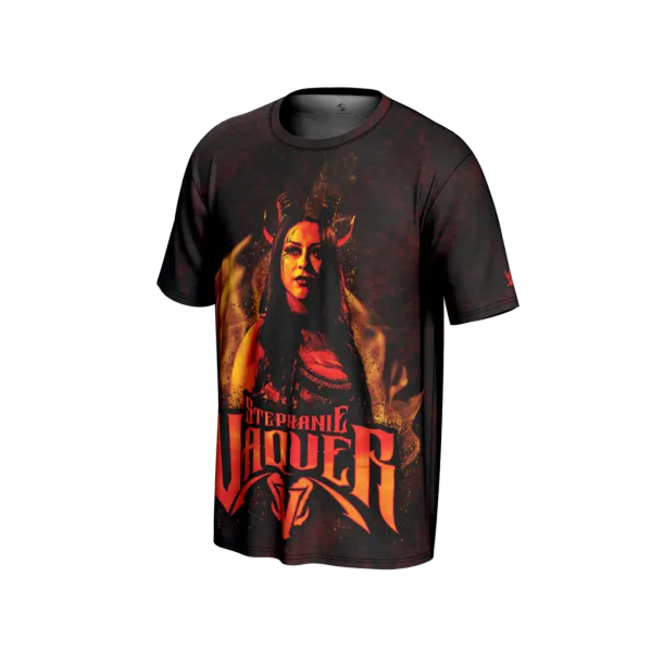 ProSphere_Black_Stephanie_Vaquer_Dark_Angel_Graphic__Round_Neck_T-Shirt_For_Men