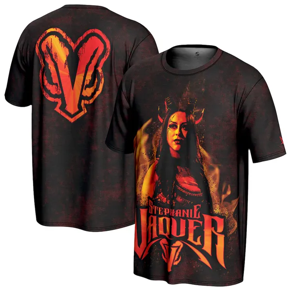 ProSphere_Black_Stephanie_Vaquer_Dark_Angel_Graphic__Round_Neck_T-Shirt_For_Men