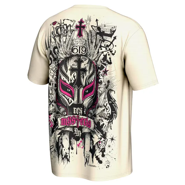 ProSphere_Cream_Rey_Mysterio_Graffiti_Mask_T-Shirt