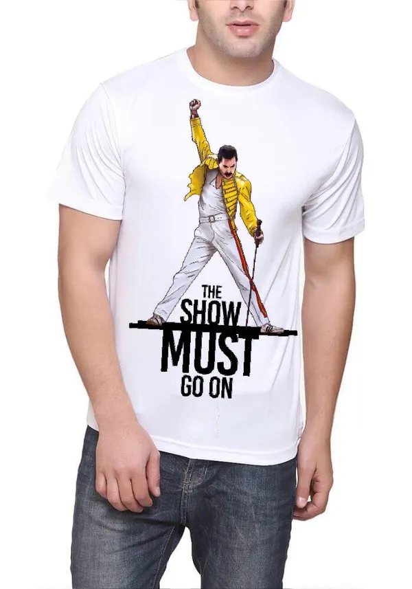 Queen_Show_Must_Go_On_White_T-Shirt