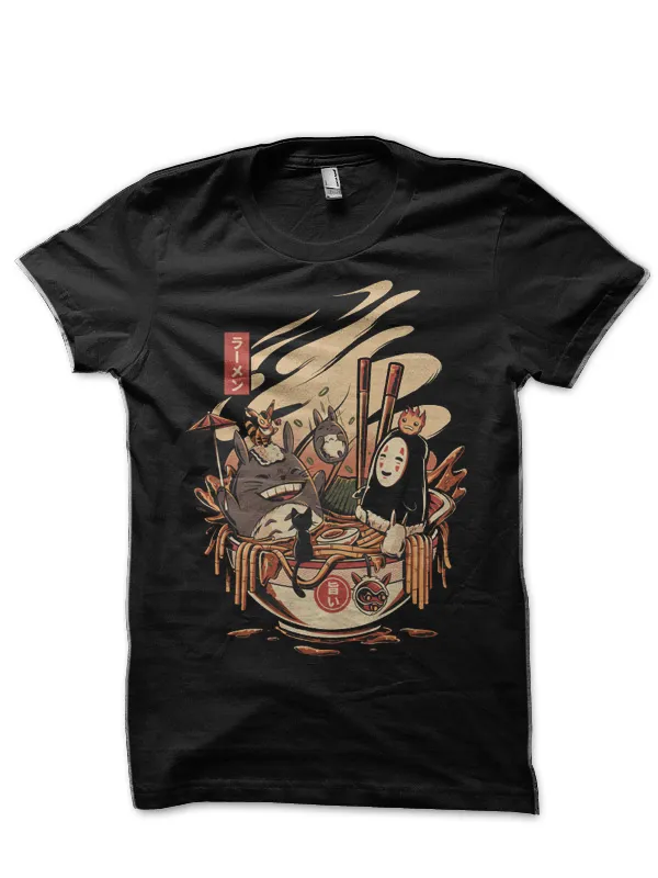 Ramen_Pool_Party_Black_T-Shirt