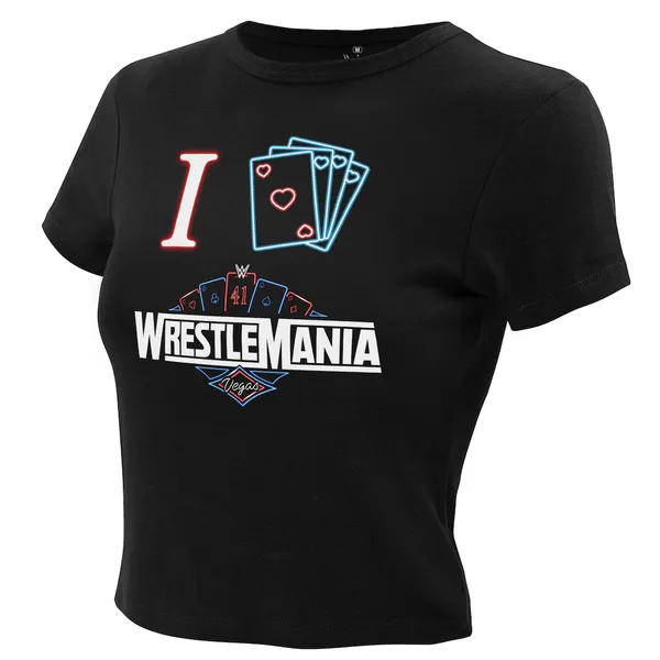 Ripple_Junction_Black_I_Love_WrestleMania_Vegas_Neon_Cropped_T-Shirt