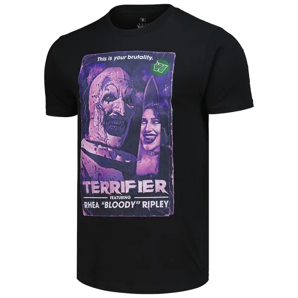 Ripple_Junction_Black_Rhea_Ripley_x_Terrifier_VHS_Cover_T-Shirt