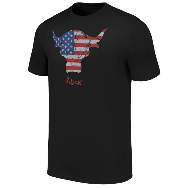 Ripple_Junction_Black_The_Rock_American_Flag_Brahma_Bull_T-Shirt