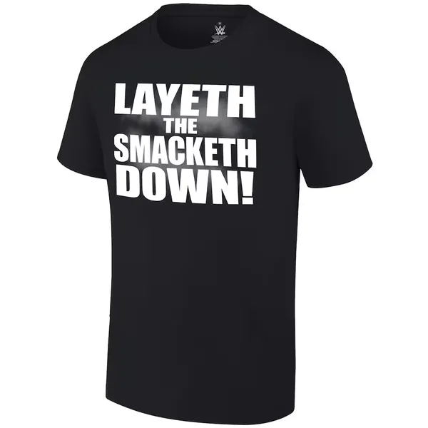 Ripple_Junction_Black_The_Rock_Layeth_The_Smacketh_Down_T-Shirt