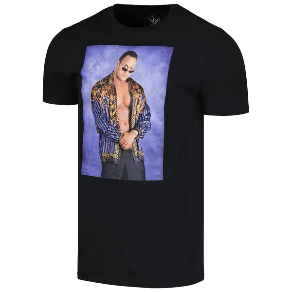 Ripple_Junction_Black_The_Rock_People's_Eyebrow_Studio_Portrait_T-Shirt