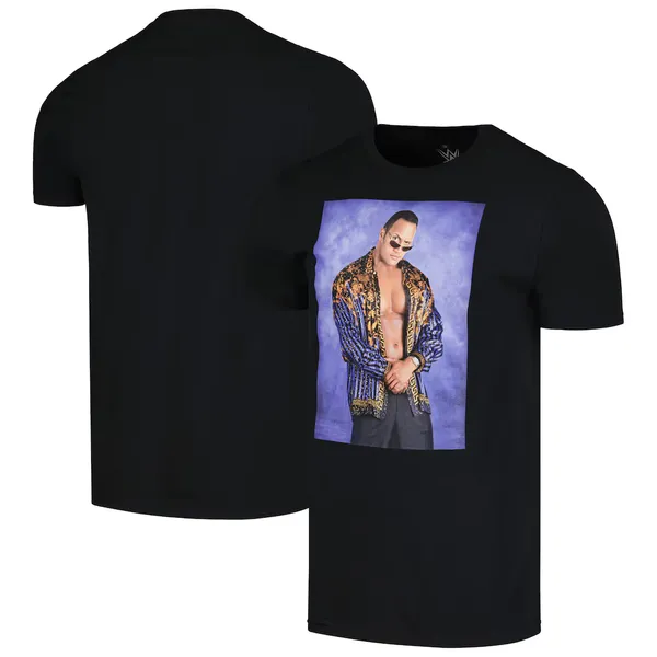 Ripple_Junction_Black_The_Rock_People's_Eyebrow_Studio_Portrait_T-Shirt