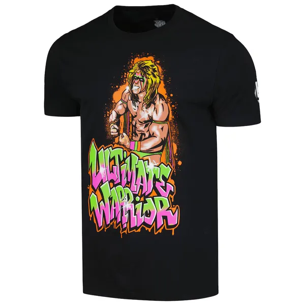 Ripple_Junction_Black_The_Ultimate_Warrior_Graffiti_Graphic_T-Shirt
