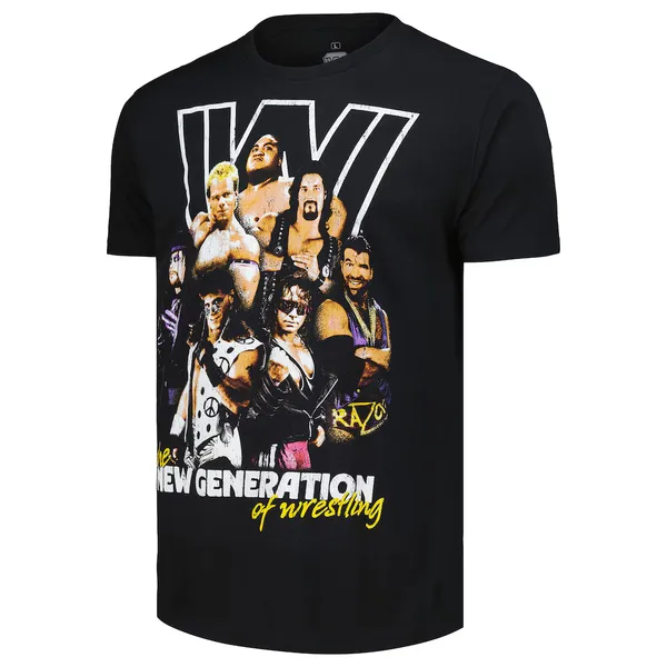 Ripple_Junction_Black_WWE_New_Generation_Era_Collage_T-Shirt