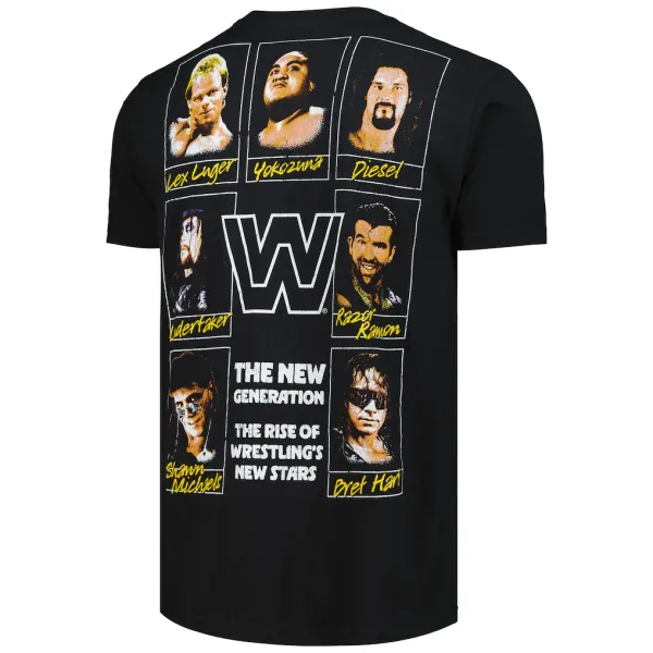 Ripple_Junction_Black_WWE_New_Generation_Era_Collage_T-Shirt