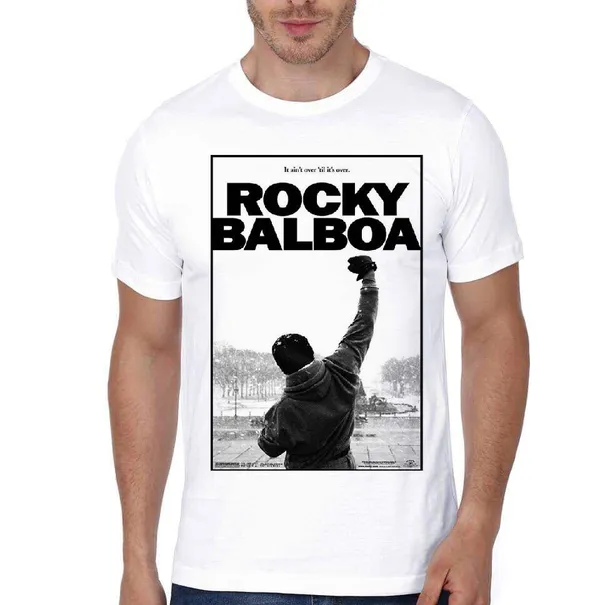 Rocky_Balboa_Half_Sleeve_White_T-Shirt