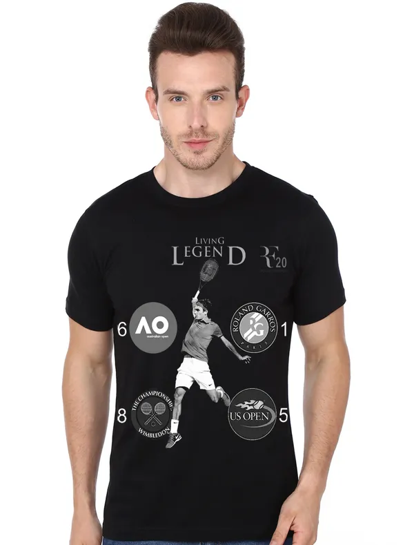 Roger_Federer_Black_T-Shirt