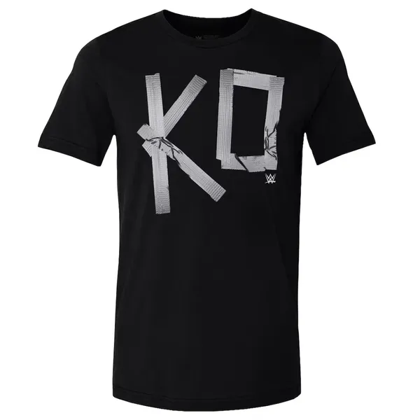 500_Level_Black_Kevin_Owens_Duct_Tape__Round_Neck_T-Shirt_For_Men