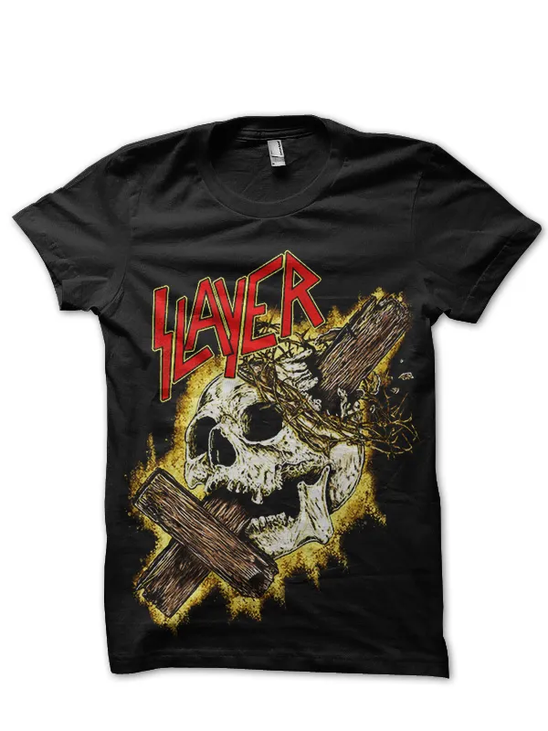 Slayer_American_Metal_Band_Black_T-Shirt