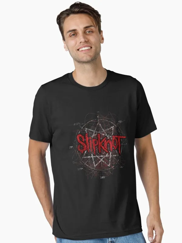 Slipknot_Band_Scribble_Star_Logo_Essential_T-Shirt