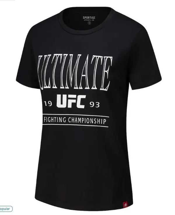 Sportiqe_Black_UFC_Arcadia_T-Shirt