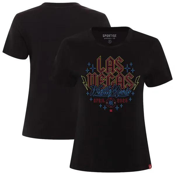 Sportiqe_Black_WrestleMania_41_Arcadia_T-Shirt