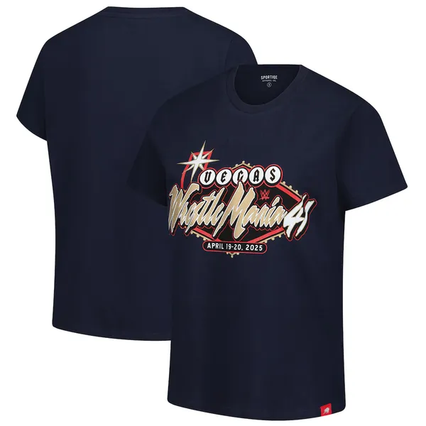 Sportiqe_Black_WrestleMania_41_T-Shirt