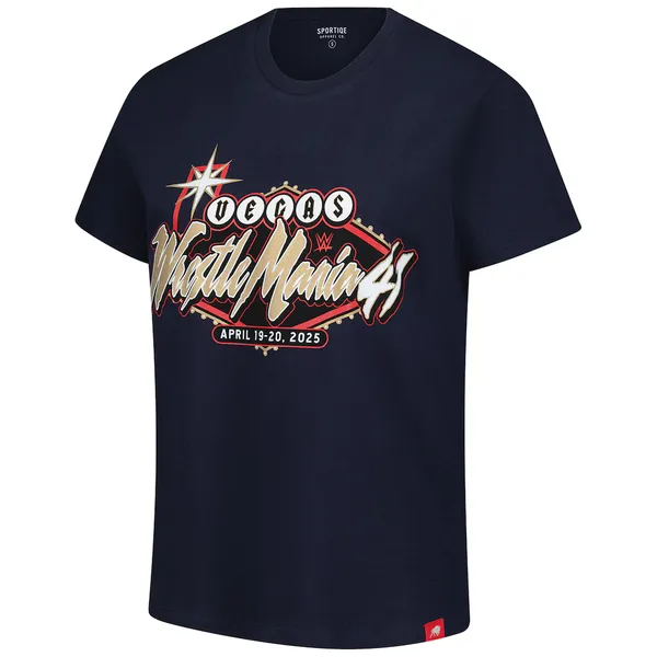 Sportiqe_Black_WrestleMania_41_T-Shirt
