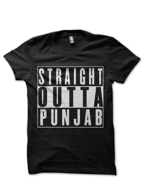 Straight_Outta_Punjab_Black_T-Shirt