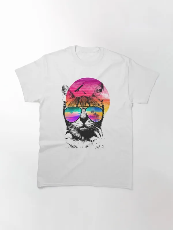 Summer_Cat_Classic_T-Shirt