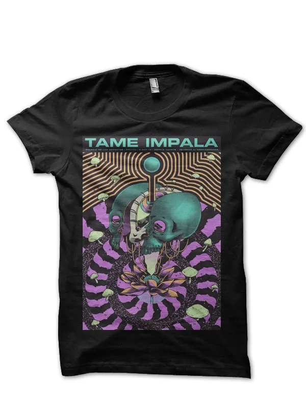 Tame_Impala_Half_Sleeve_Black_T-Shirt
