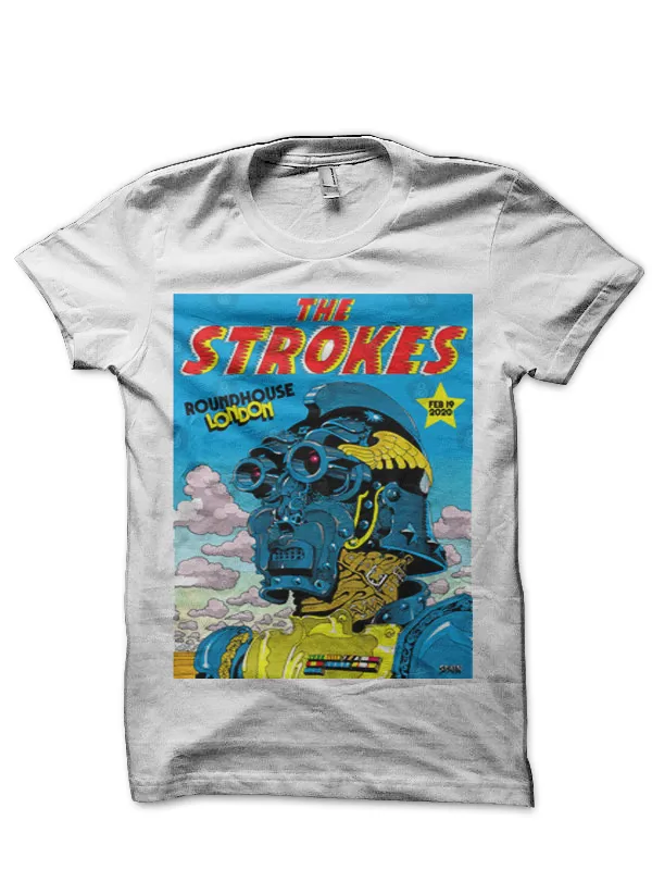The_Strokes_White_T-Shirt
