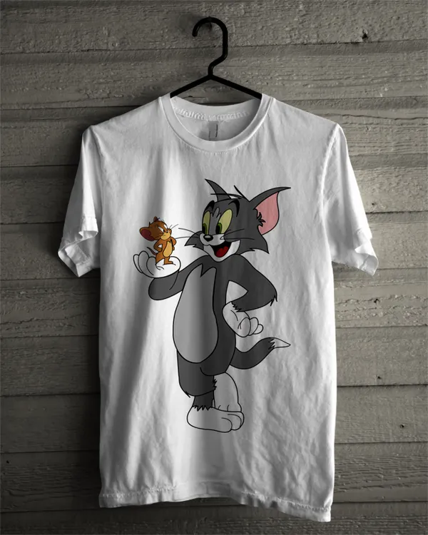 Tom_&_Jerry_White_T-Shirt