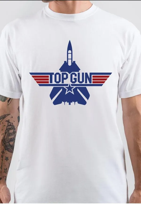Top_Gun_Half_Sleeve_White_T-Shirt
