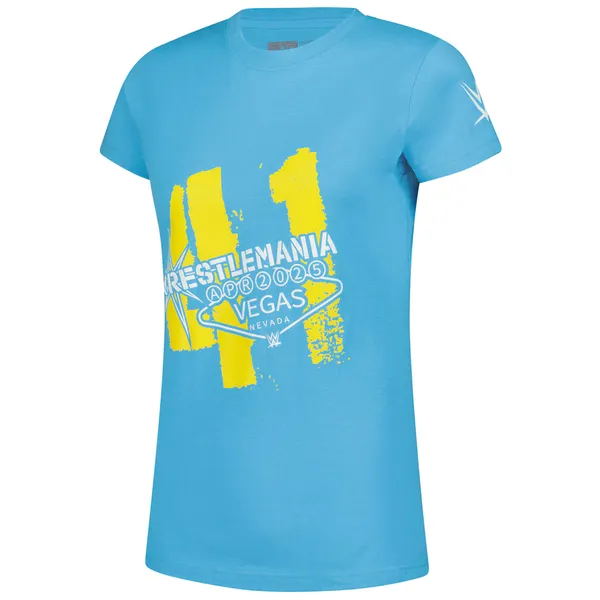 WWE_Authentic_Blue_WrestleMania_Trendy_Welcome_Sign_T-Shirt