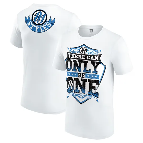 White_AJ_Styles_There_Can_Only_Be_One_T-Shirt