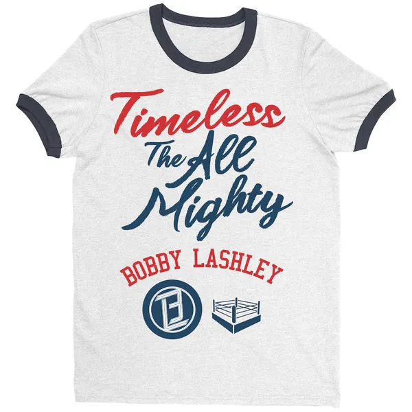 White_Bobby_Lashley_Timeless_Ringer_T-Shirt