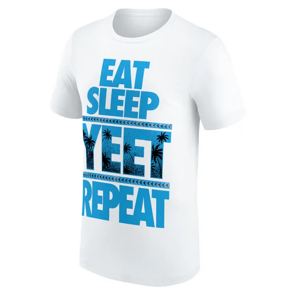 White_Jey_Uso_Eat,_Sleep,_Yeet,_Repeat_T-Shirt