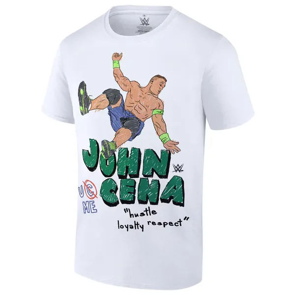 White_John_Cena_U_Can't_See_Me_Coloring_Book_Doodle_T-Shirt