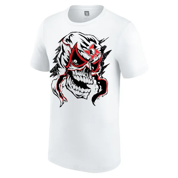 White_Penta_Mask__Round_Neck_T-Shirt_For_Men