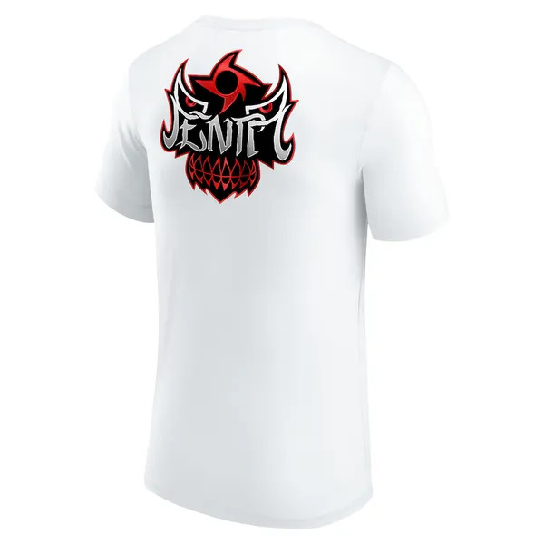 White_Penta_Mask__Round_Neck_T-Shirt_For_Men